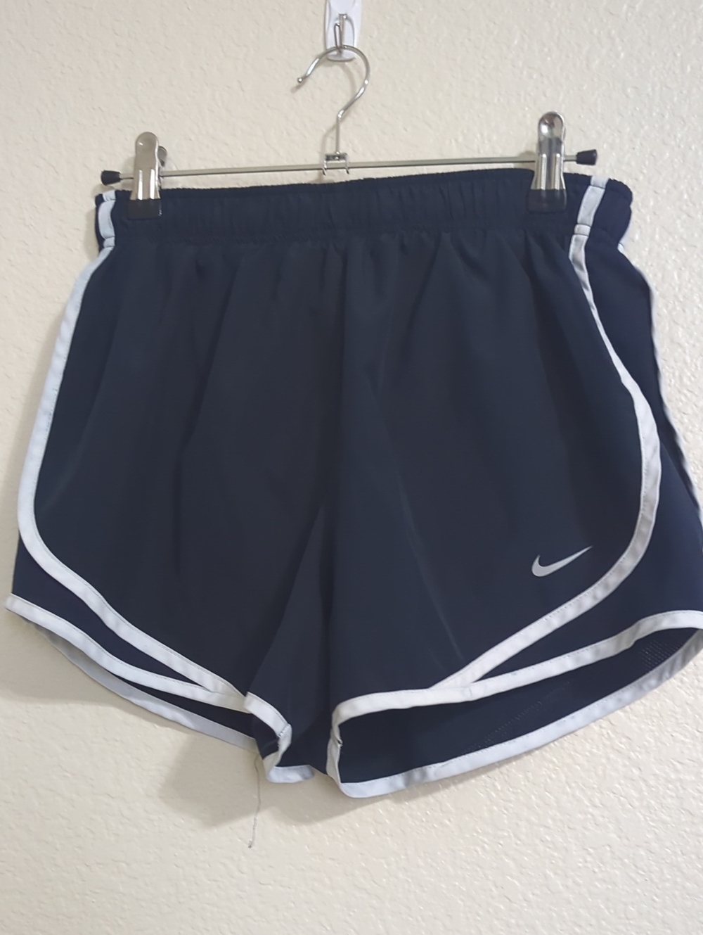 Nike Women’s Navy and White Athletic Shorts